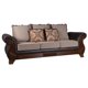 thumbnail image 2 of Sofa 3 Cpos Strauss Pu/Tela Chocolate, 2 of 5