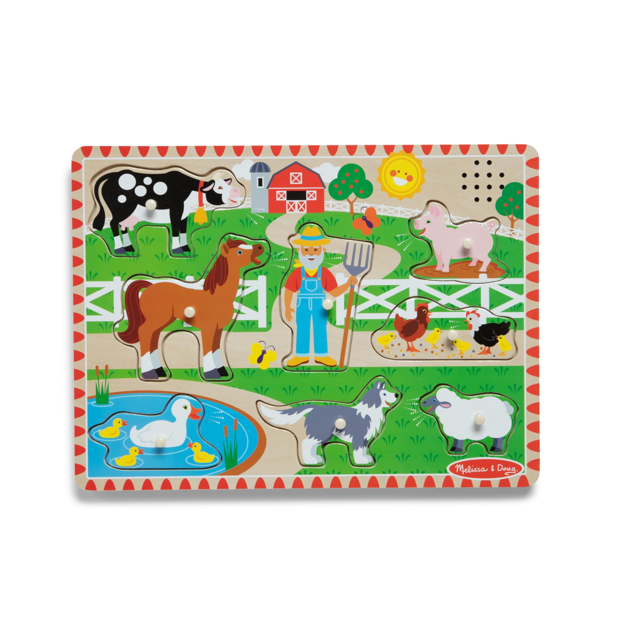 Melissa & Doug - Rompecabezas De Sonido Melissa Y Doug Old Macdonald's Farm De Más De 2 Años