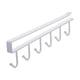 thumbnail image 1 of Colgador Organizador Soporte Tazas Utensilios Cocina Metal Blanco, 1 of 3