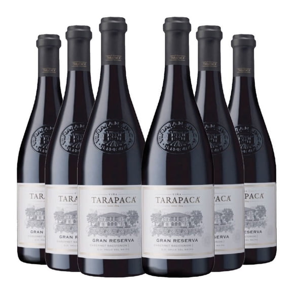 6 Vinos Tarapacá Gran Reserva Cabernet Sauvignon 750cc