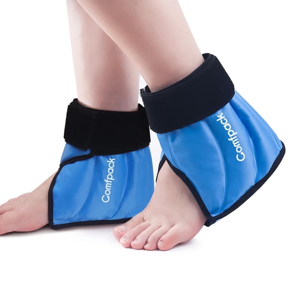 Paquete de hielo para tobillo Comfpack, terapia fría y caliente, paquete de 2