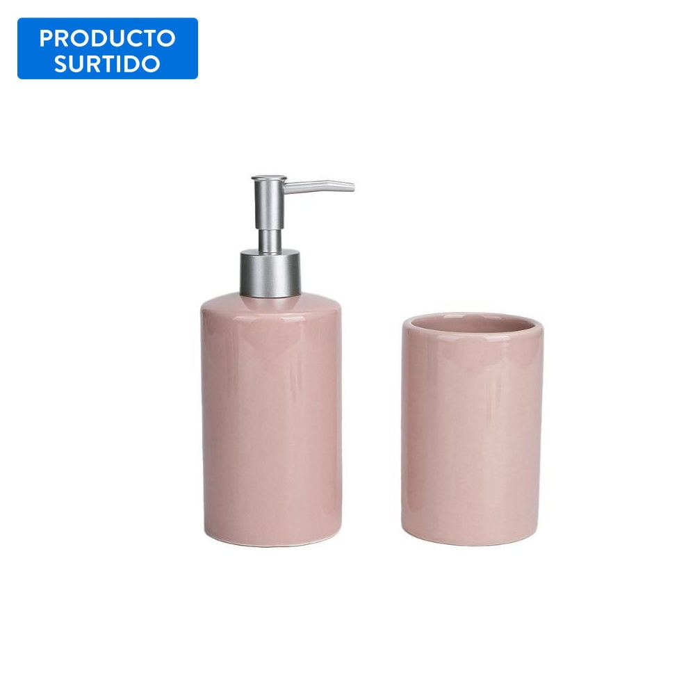 Mainstays - Set De Baño 2 Piezas Cerámica Surtido