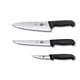 thumbnail image 1 of Juego de cuchillos Victorinox Fibrox de 3 piezas para chef, color negro, 1 of 3