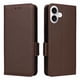 thumbnail image 4 of Funda Cartera para iPhone 16 Tapa Flip con Ranuras y Soporte Marrón, 4 of 5
