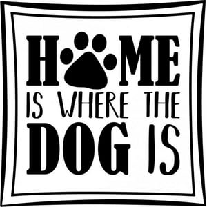 Rienda Libre Graphics - Decomural Home Is Where The Dog Is Pet Ws-41477