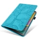 thumbnail image 3 of Funda con relieve del Árbol de la Vida para tablet Samsung Galaxy Tab A9 Plus con soporte, ranuras para tarjetas y soporte para lápiz óptico. Azul, 3 of 6
