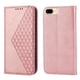 thumbnail image 1 of Funda Flip FOXDOCK para iPhone 7/8 , Estilo Billetera con Diseño Rombo, Correa de Mano y Soporte, Uso Diario, 1 of 5