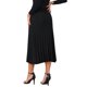 thumbnail image 3 of INSPIRE CHIC Faldas plisadas para mujer con cintura alta elástica, falda midi de punto acanalado en línea A, suéter elástico, otoño invierno, exterior, L negro, 3 of 6
