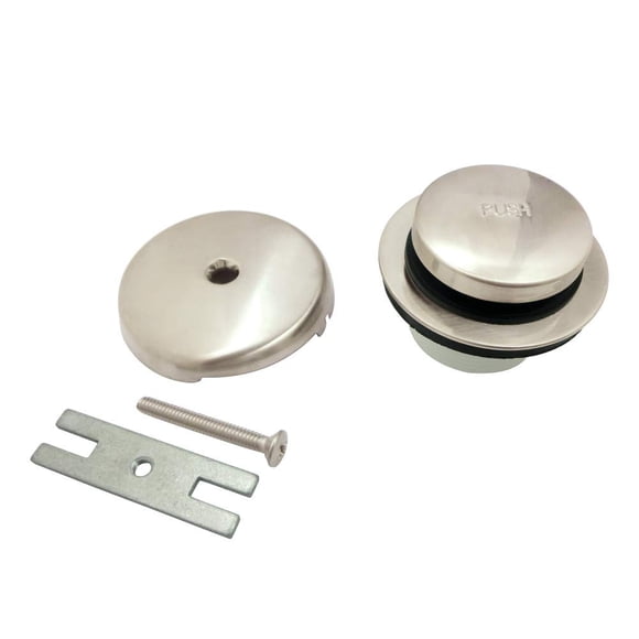 Kit de desagüe para tina Kingston Brass DTT5302A6 Easy Touch, níquel pulido