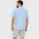 thumbnail image 2 of Camisa Hombre Mini Print Manga Corta Celeste Corona, 2 of 5