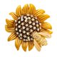 thumbnail image 3 of Sun Flower Lapel Pin Adorno Joyas Accesorios Decorativos Amarillo, 3 of 5