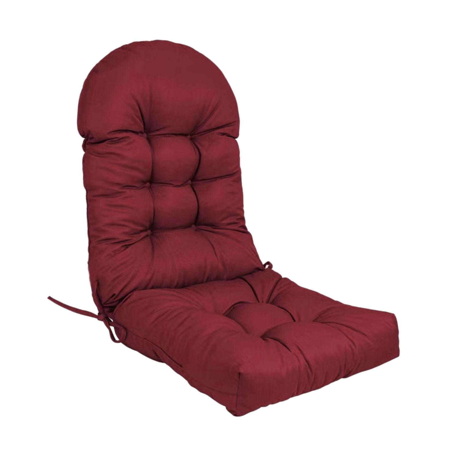 Magideal - Cojín Para Silla De Terraza Con Respaldo Elevado, Cojín Para Mobiliario Exterior, 110 Cm X 50 Cm, Acogedor Cojín Para Silla Mecedora Con Respaldo Alto Rojo