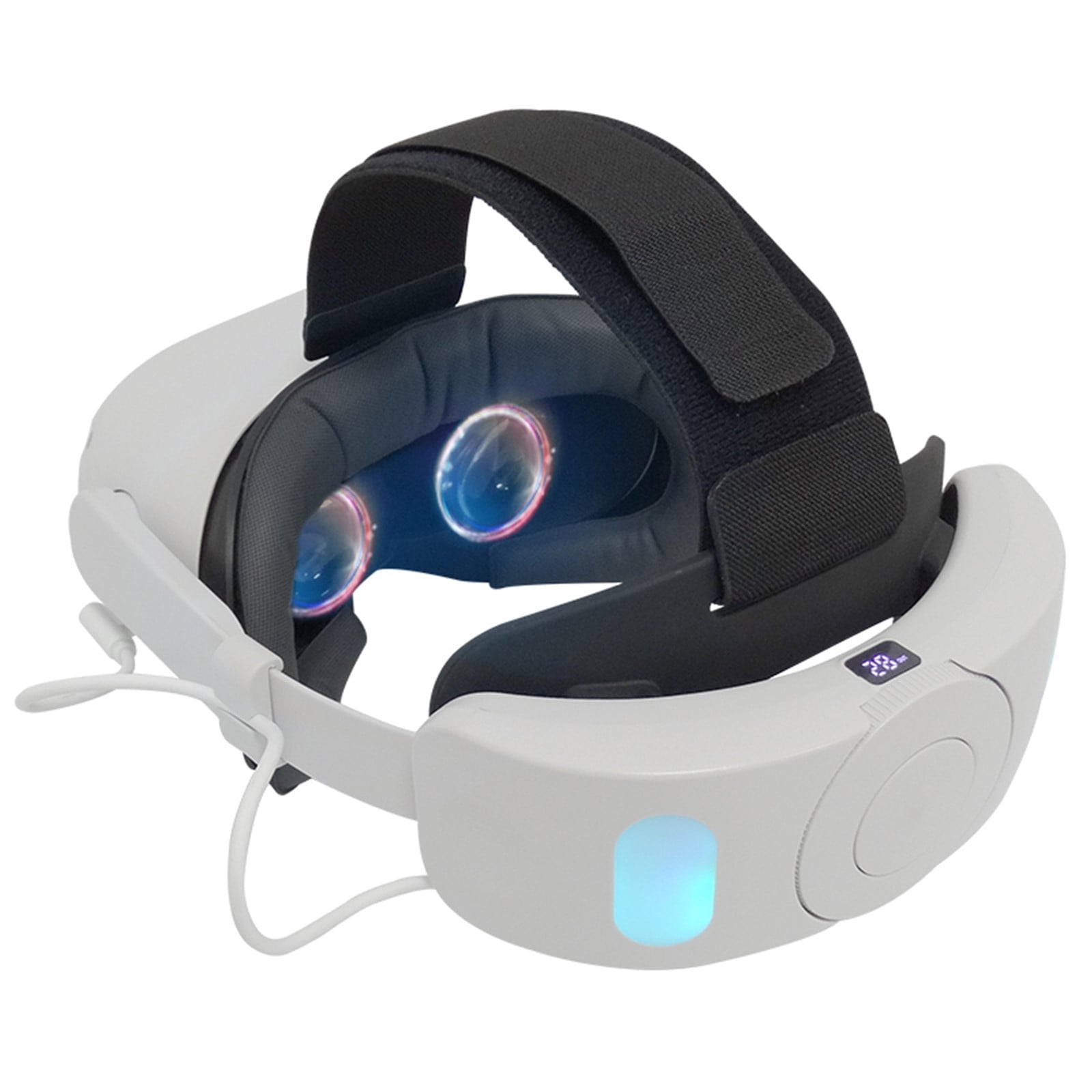 Aaronmei Elite Strap Con Batería Para Oculus Quest 2 6000mah Rgb Ajustable