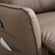 thumbnail image 3 of PU Rocking Recliner Chair,360° Swivel Nursery Rocking Chair,Glider Chair,Modern Small Rocking Swivel Recliner Chair for Bedroom,Living Room Chair Home Theater Seating,Side Pocket(Brown+360° Swivel), 3 of 3