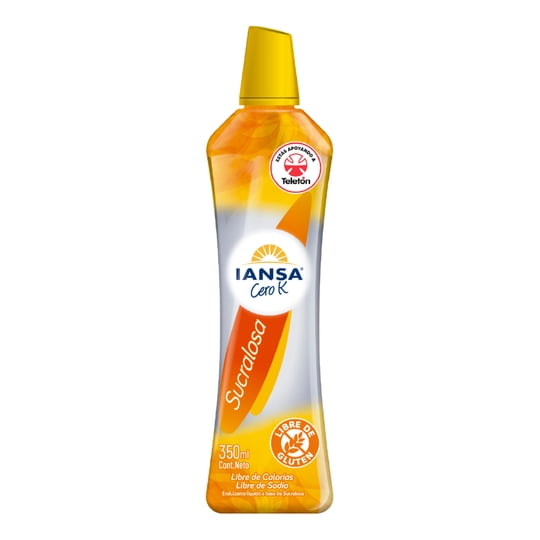 Endulzante Líquido Sucralosa Botella 350 ml Iansa Cero K
