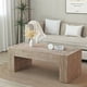 thumbnail image 1 of Rustic Wood Coffee Table, 49in Modern Farmhouse Rectangular Table for Living Room, 1 of 3
