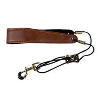 Bothyi - Arnés De Correa De Saxofón Gancho Giratorio De Metal Cuero De Pu Para Clarinete Oboes Marrón