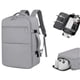 thumbnail image 1 of Mochila de Viaje Expandible color Gris, 1 of 5