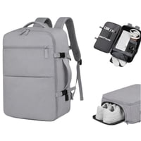 Pwrfitness - Mochila De Viaje Expandible Color Gris