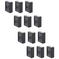 Genérico - Pack 12 Foco Luz Aplique Solar Led Pared Exterior Luz Calida
