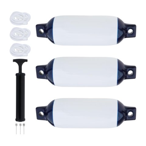 Magideal - Parachoques De Defensas De Barcos, Parachoques De Defensas De Yates Con Cuerdas, Defensas De Barcos Marinos Para Protección De Barcos Deportivos, Boya 3 Juego De Guardabarros