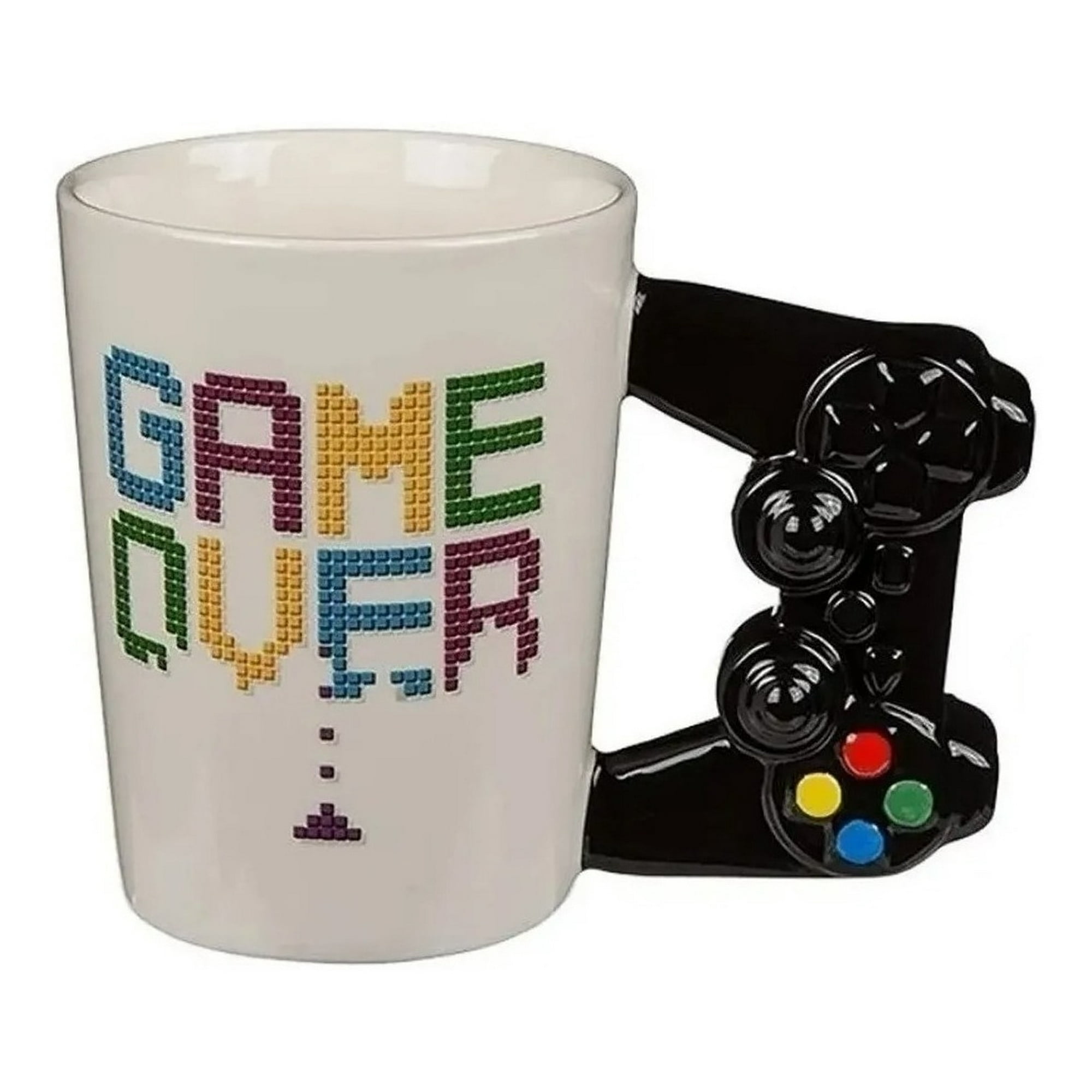 Genérico - Taza Tazon Gamer De Ceramica Game Over Control Ps Pro X.l