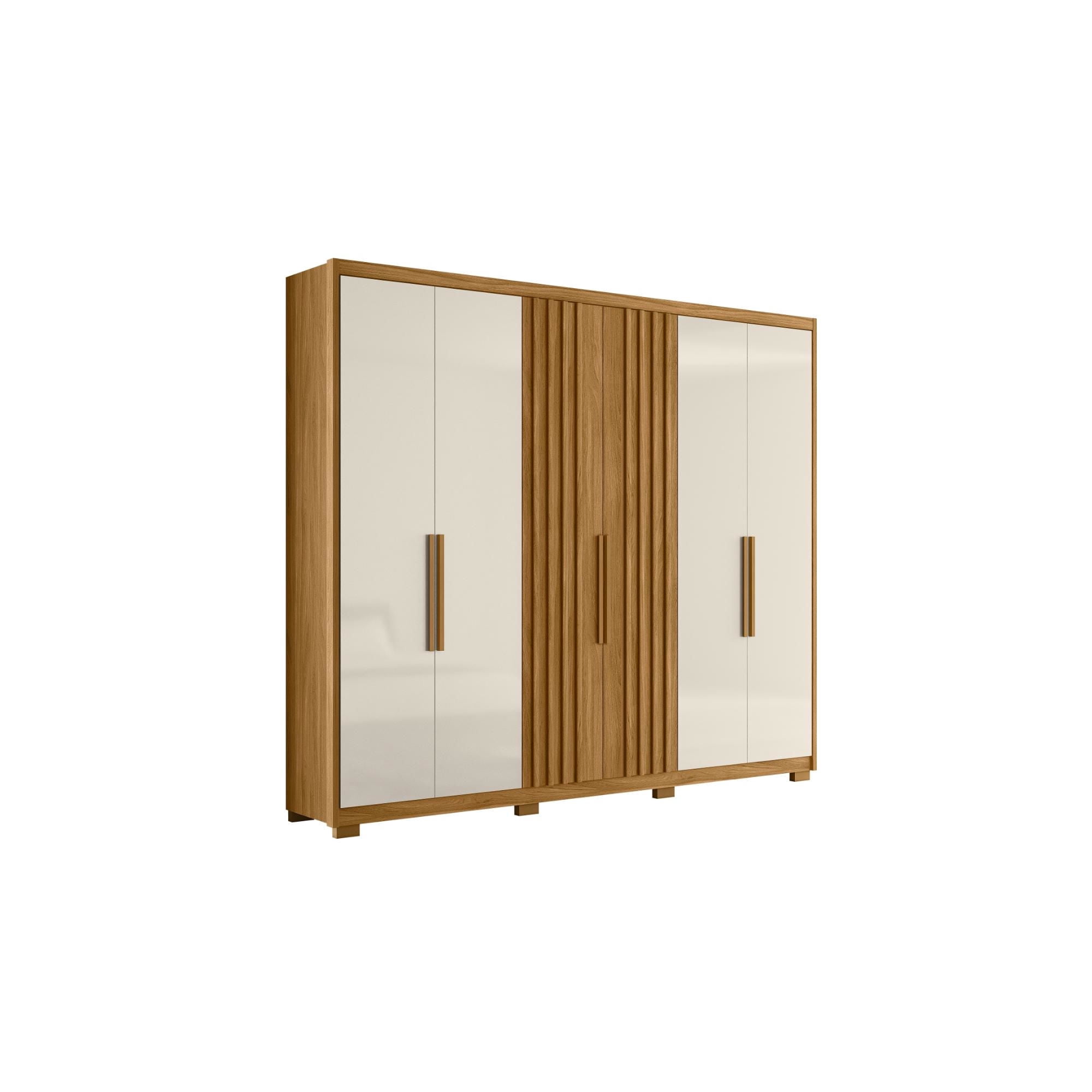 Clóset Araguaia 6 Puertas 4 Cajones Café - Blanco | Lider
