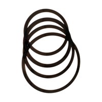 Magideal - 4 Piezas De Cabeza De Tambor, Piezas De Repuesto De Piel, De Silenciador De Tambor Para Snare Drum Bongo Drum Konka Drum African Drum Accs , Negro 12 13 14 16