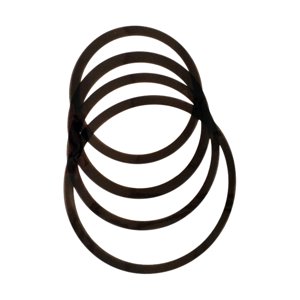 Magideal - 4 Piezas De Cabeza De Tambor, Piezas De Repuesto De Piel, De Silenciador De Tambor Para Snare Drum Bongo Drum Konka Drum African Drum Accs , Negro 12 13 14 16