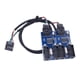 thumbnail image 3 of Adaptador De Puerto De Cable USB De Interfaz De Encabezado USB De 9 Pines Para Placa Base De Computadora 1 A 4 Cables, 3 of 5