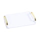 thumbnail image 1 of Bandeja Para Servir Rectangular, Moderno, Almacenamiento De Cosméticos Para Escritorio, Mesa De Centro, Hotel L, Blanco, 1 of 3
