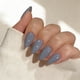 thumbnail image 2 of Press On Nails JOYVVEW Dark Gray Short Almond para mujer, 2 of 7