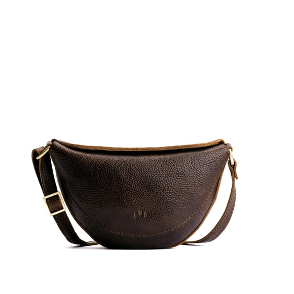 Bolso Bandolera Portland Leather Koala Cuero Grano Completo Nogal Mediano