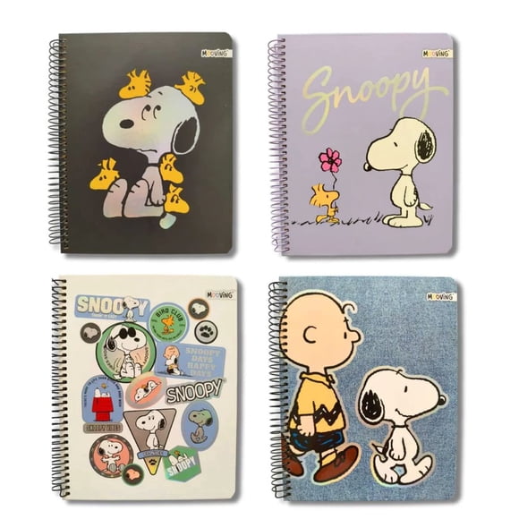 Mooving Cuad 1/2 Oficio Snoopy - 3 Materias