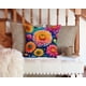 thumbnail image 3 of Almohada Decorativa Con Crisantemos Coloridos, 3 of 6