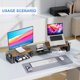thumbnail image 3 of Gianotter Dual Monitor Stand Riser With Drawer and 2 Pen Holders, 3 of 3