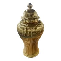 Bothyi - Tarro De Jengibre De Porcelana Tarro De Almacenamiento De Lata De Té Florero De Cerámica Decorativo L