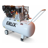 Motocompresor De Aire A Gasolina 100L 6.5 Hp Erux Blanco Monofásica