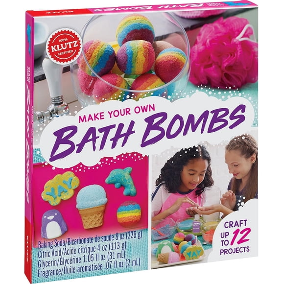 Kit de actividades Klutz para crear tus propias bombas de baño con libro