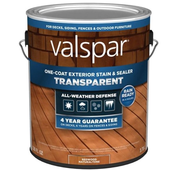 Mancha transparente para madera Valspar Redwood 3.78 L