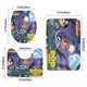 thumbnail image 3 of Rusty Rivets Juego de 3 alfombras de baño de coral fleece: tapete de baño + alfombra de inodoro en forma de U + funda de tapa de inodoro en forma de O, 3 of 6