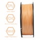 thumbnail image 2 of Filamento para Impresora 3D 3D BEST Q TPU 1.75mm 1kg Color Piel, 2 of 5