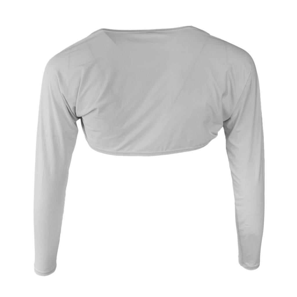 Fiocias - Mujer Golf Mantón Mangas Guantes Protector Solar Para Escalada Ciclismo Golf L Gris