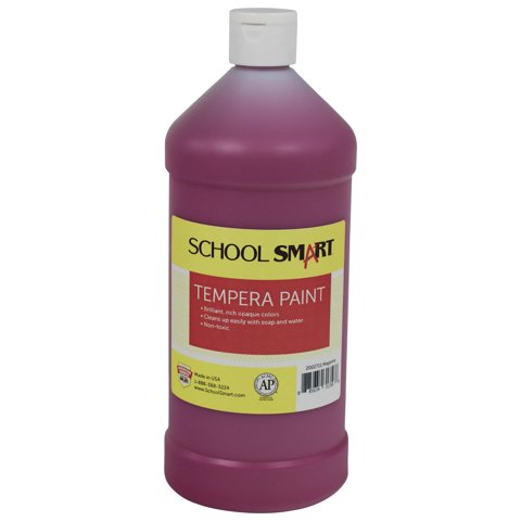 Botella Tempera Paint School Smart Naranja De 1 Litro