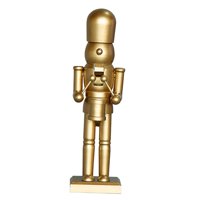 Magideal - Golden Wood Cascanueces Soldado Baterista Adornos Navideños Pintados A Mano