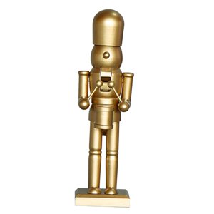 Magideal - Golden Wood Cascanueces Soldado Baterista Adornos Navideños Pintados A Mano