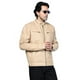 thumbnail image 1 of Chaqueta Cuero Sharo Classic Leather Rugerizada Capucha Marrón Chocolate Oscuro Hombre, 1 of 7