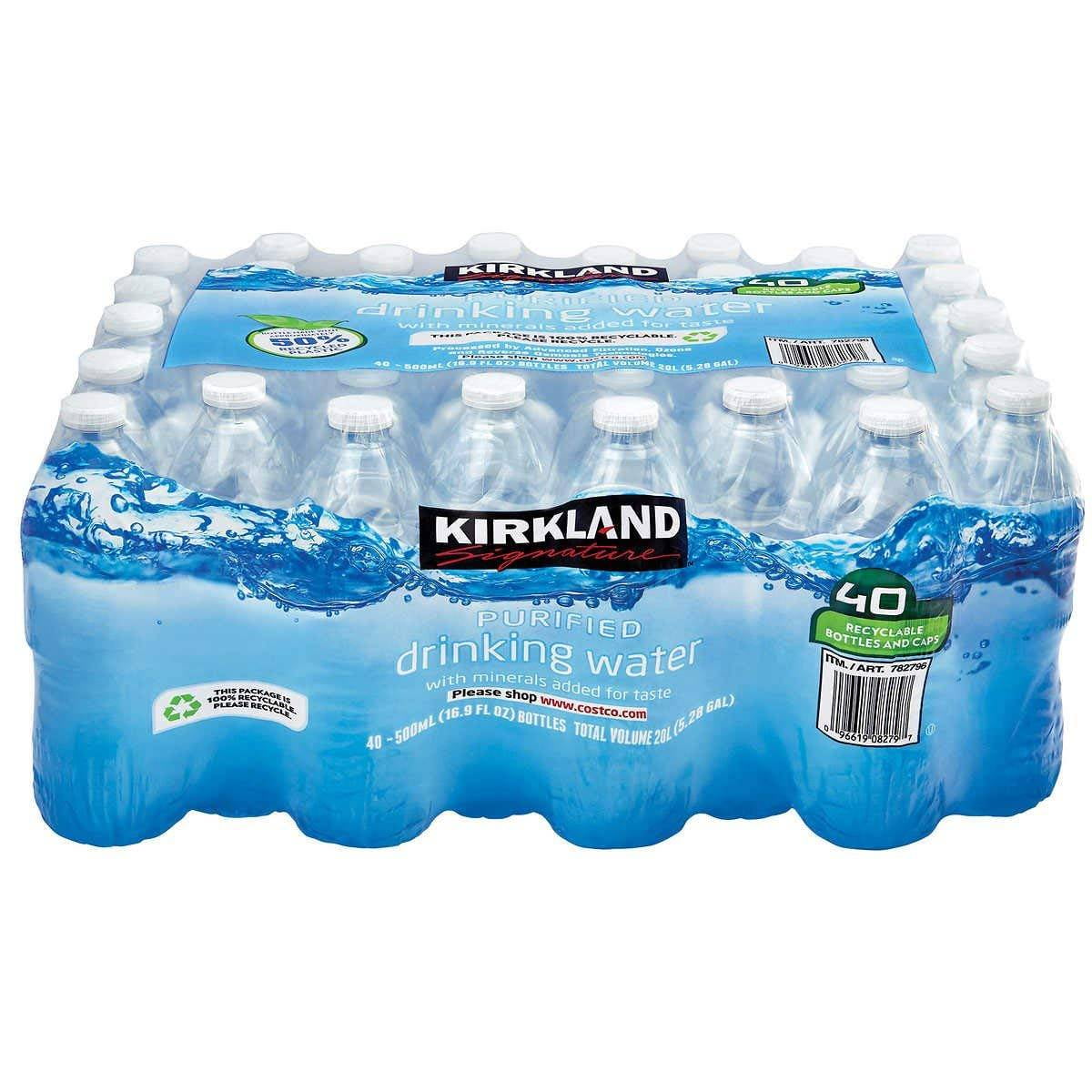 Kirkland - Agua Purificada Sin Gas Pack 40 X 500 Ml