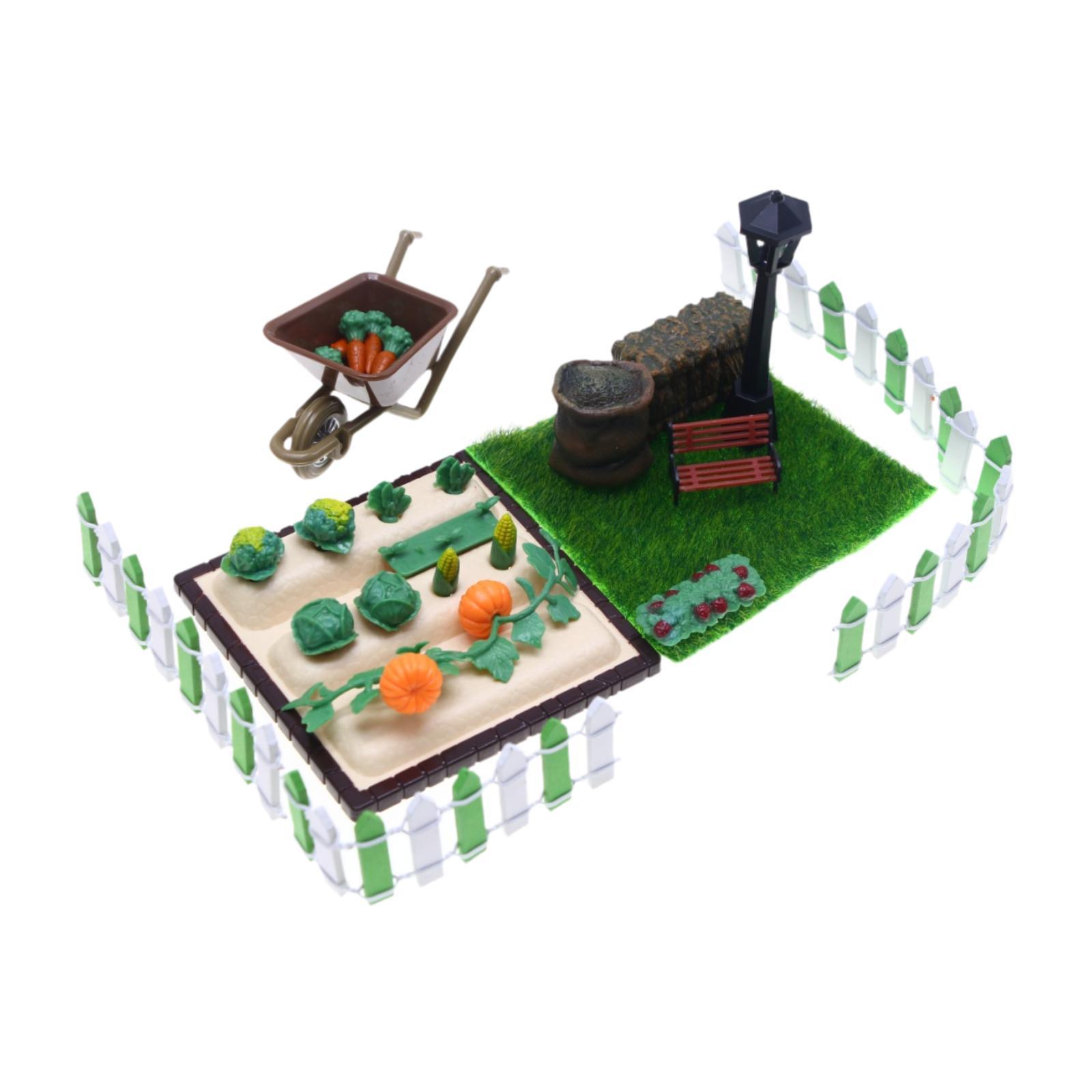 Bothyi - Figuras De Verduras Artesanales Modelo De Escena De Microvegetales Para Niños Y Niñas