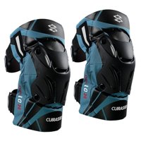 Ioensy - 2X Rodilleras De Moto K01-3 Para Motocross Racing Reflectantes Azul Claro